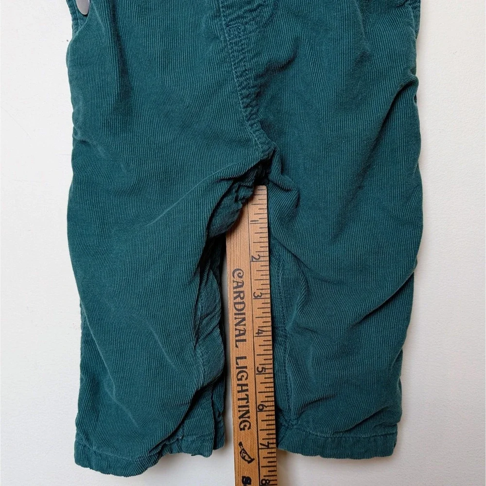 Hanna Andersson‎ Green Corduroy Bib Overalls Infant Size 12-18 Months